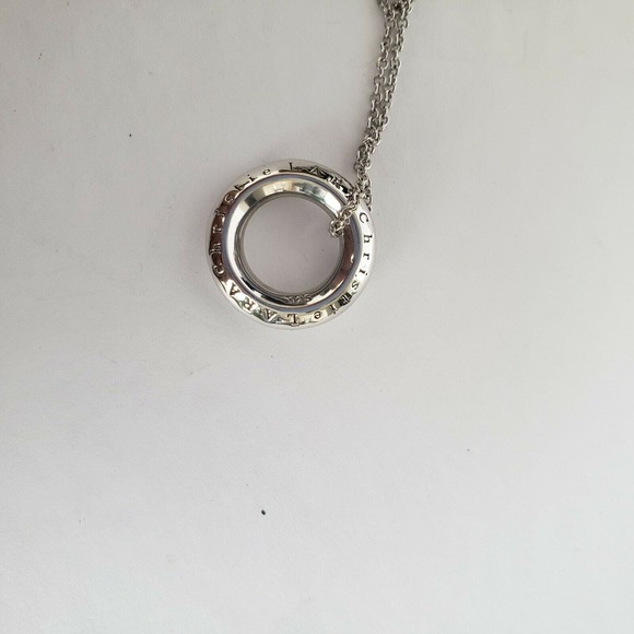 Lara Christie Designer Pedant Necklace Silver 925 Ring 15" New with box - Picture 7 of 7